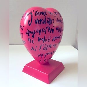 Valentine’s Day French Poem Wooden Heart